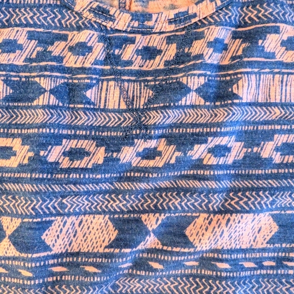 Mossimo Supply Co. Women's Blue and Orange Patterned Tank Top Cotton Size S - Picture 8 of 8